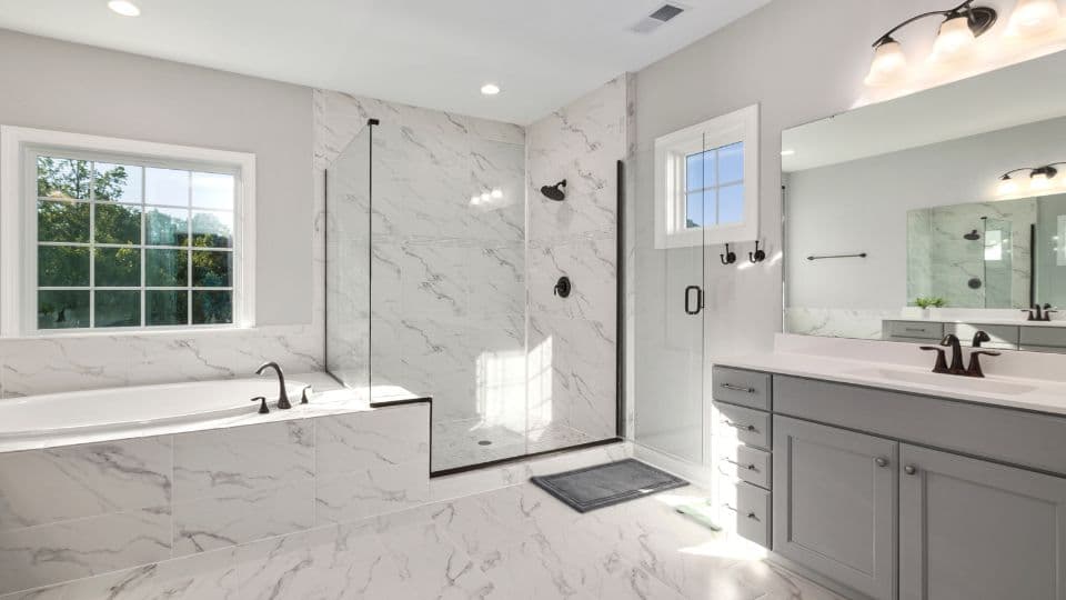 Bathroom wall and floor tiling project