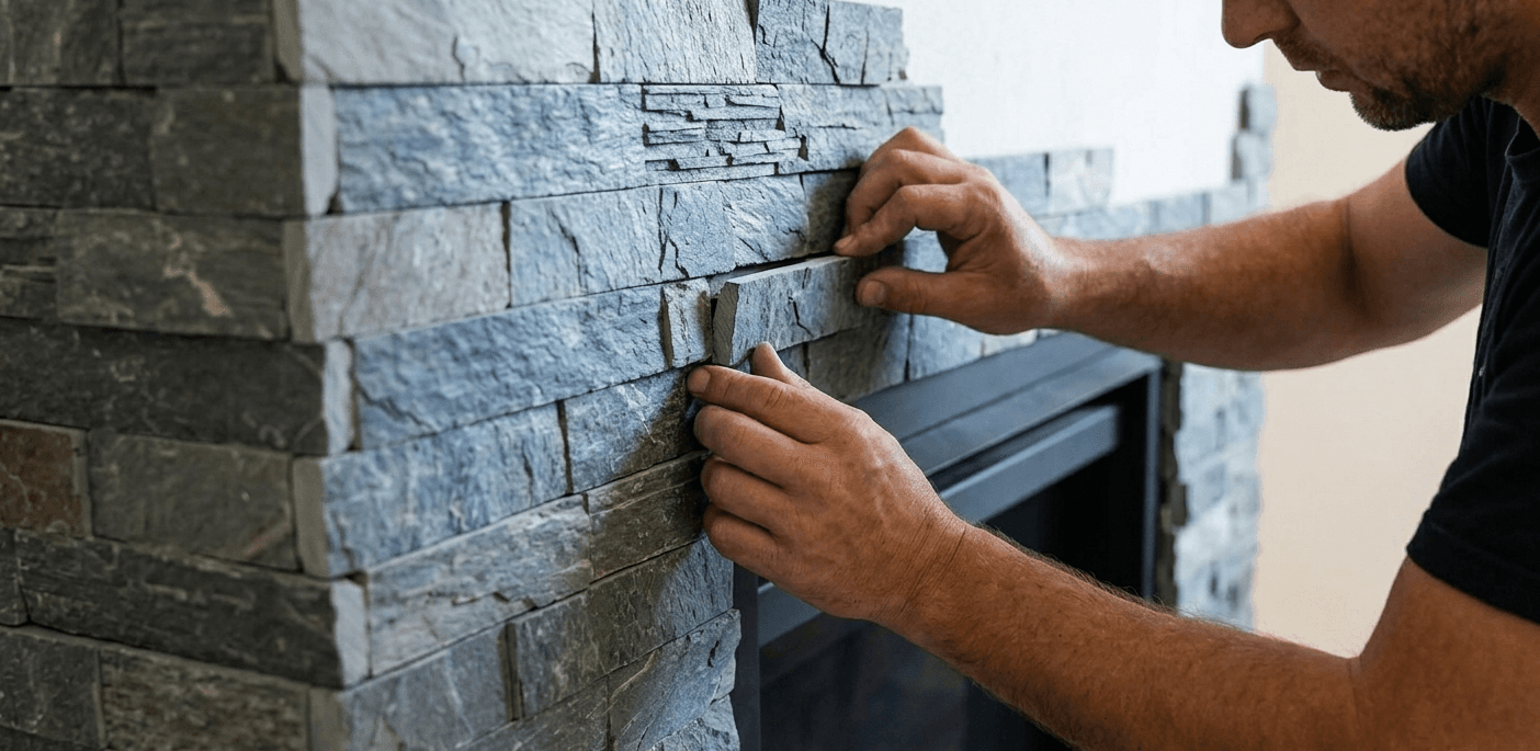 Stone tiling installation for premium finishes